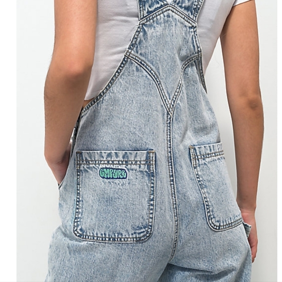 EMPYRE SUZIE LIGHT WASH DENIM OVERALLS - Picture 3 of 14